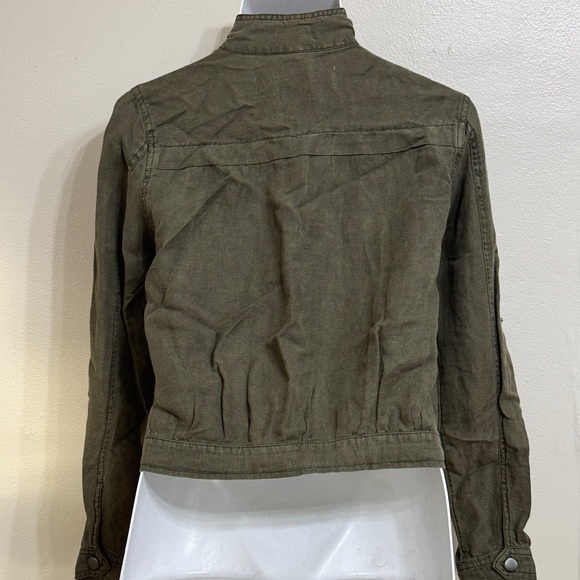 NWOT - Treasure & Bond - Olive Linen Blend Utility Jacket - Picture 4 of 6